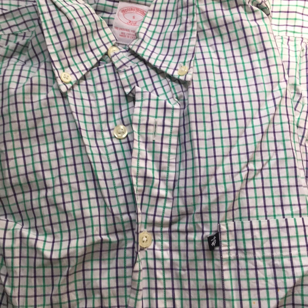 Men's check sport shirt brooks brothers